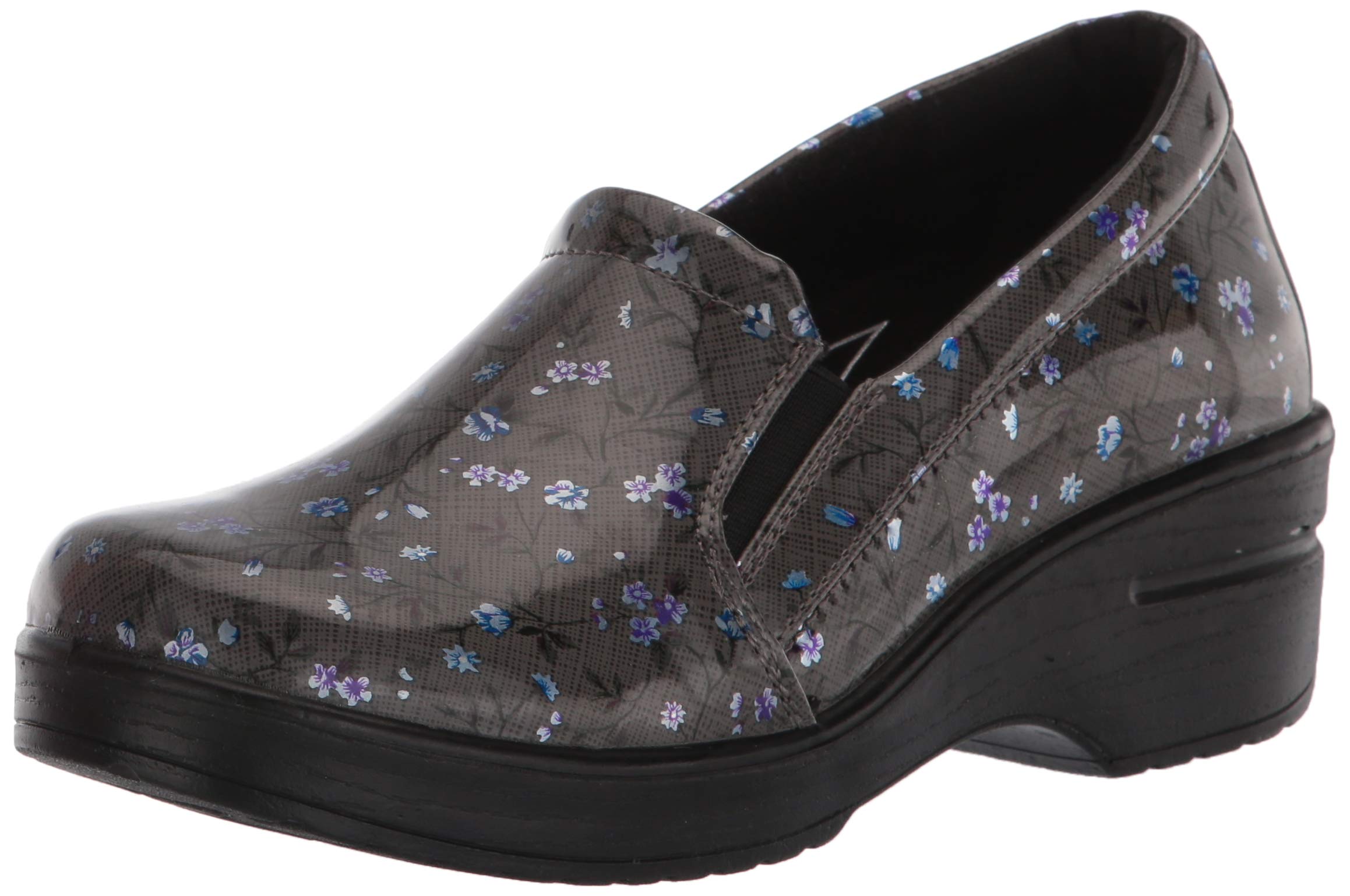 Easy Works by Easy Street Women's Leeza Clog - Comfortable Slip-On Shoes for Everyday Wear - Soft Fabric and Padded Inso