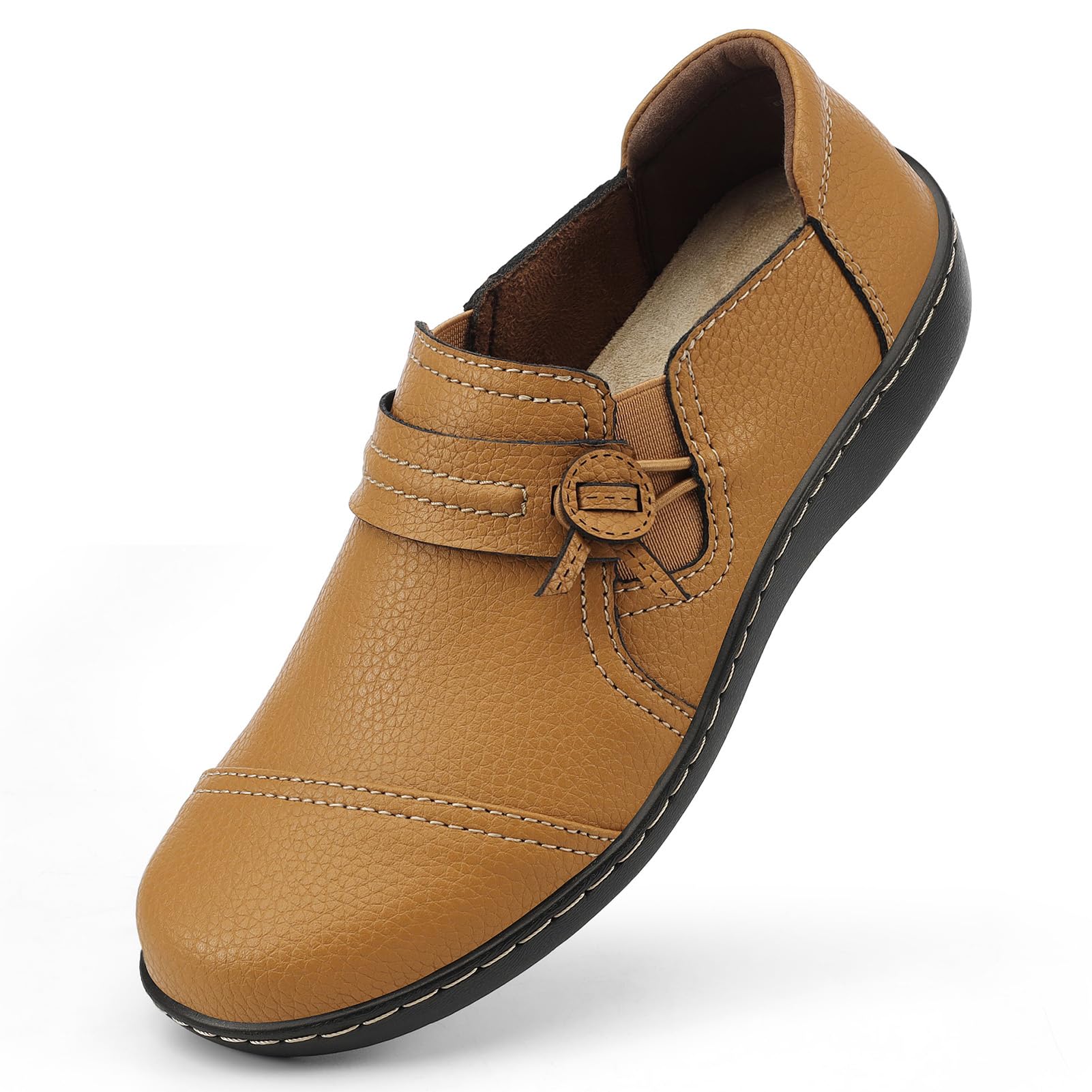 LAZYPOP Women's Classic Comfort Leather Loafers for Everyday Comfort and Style
| LAZYPOP Women's Cute Slip-On Casual Le