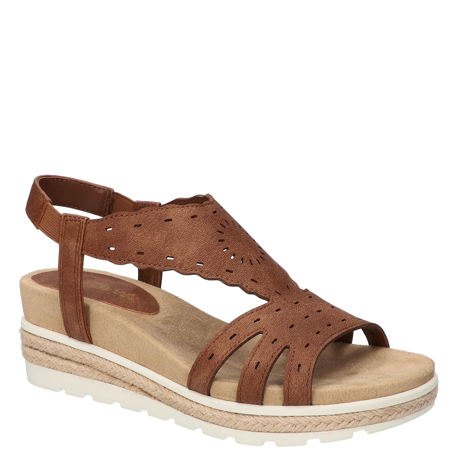 Easy Street Women's Fran Wedge Sandal - Comfortable Wedge Heel Sandal for Everyday Wear - Casual and Stylish